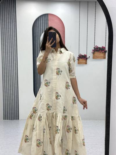 PRISHA 509 BY PRISHA DESIGNER COTTON FROCKS WHOLESALER IN INDIA